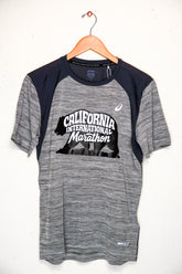 ASICS CIM 2025 Road Short Sleeve Top - PIEDMONT GREY / DARK GREY