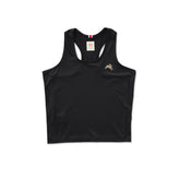 Tracksmith Twilight Crop Tank - BLACK
