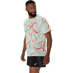 ASICS All Over Print Short Sleeve - BIRCH