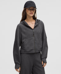 lululemon Scuba Oversized Full-Zip Hoodie *Waffle - HEATHERED GRAPHITE GREY