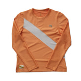 Tracksmith Van Cortlandt Long Sleeve - CORAL GOLD / HIGH RISE