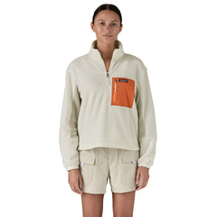 Patagonia Microdini 1/2 Zip - BIRCH WHITE / ROCKMELON