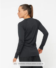 Salomon Sense Aero Seamless Long Sleeve - DEEP BLACK