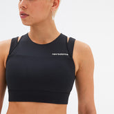 New Balance Shape Shield Crop Bra - BLACK