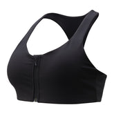 New Balance Power X Zip Front Bra - BLACK