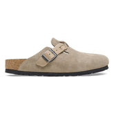 Birkenstock Boston Braided Suede Leather - NARROW -- TAUPE