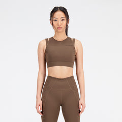 New Balance Shape Shield Crop Bra - BLACK