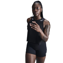 Nike AeroSwift Dri-FIT ADV Crop Tank 2025 - BLACK / WHITE