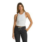 Vuori Pose Plyo Tank - WHITE HEATHER GREY