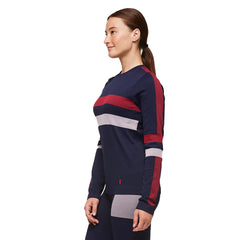 Cotopaxi Debajo Seamless Baselayer Crew - INK STRIPES