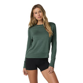 Vuori Daydream Crew - AGATE GREEN HEATHER