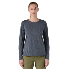 Patagonia Long Sleeve Capilene Cool Daily Shirt - SMOLDER BLUE / LIGHT SMOLDER BLUE X / DYE