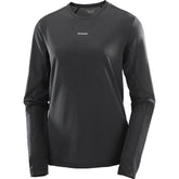 Salomon Shakeout Core Long Sleeve Tee - DEEP BLACK