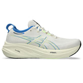 ASICS Gel-Nimbus 26 - FLEET FEET EXCLUSIVE -- CREAM / BLUE COAST