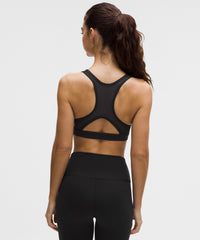 lululemon Wunder Train Mesh-Back Bra - BLACK