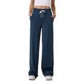 Vuori Halo Essential Wideleg Pant - BLUE COAST HEATHER