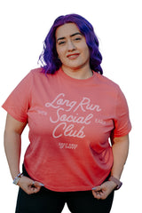 Fleet Feet Long Run Social Club Short Sleeve - COMMUNITY COLLECTION -- VINTAGE RED