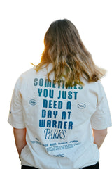 Fleet Feet Warner Parks Collab Short Sleeve - COMMUNITY COLLECTION -- ANTIQUE WHITE
