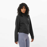 Salomon Shakeout Fly Windbreaker Jacket - DEEP BLACK