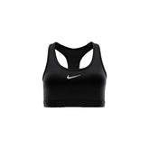 Nike Swoosh Medium Support Bra - BLACK / WHITE