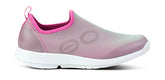 OOFOS OOmg Sport Shoe - WHITE / FUCHSIA