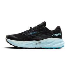Brooks Cascadia 19 GTX - BLACK / EBONY / BLUE FLOWER