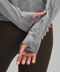 lululemon Swiftly Tech Long-Sleeve Shirt 2.0 *Waist Length - SLATE / WHITE