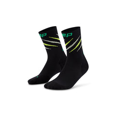 CEP Run Claw Mid Cut Socks - WHITE / LILAC MIX