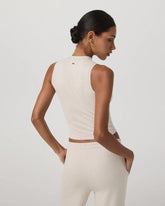 Vuori Halo Muscle Tank - ECRU HEATHER
