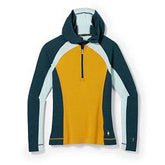 Smartwool Merino Base Layer 1/2 Zip Hoodie - HONEY GOLD HEATHER