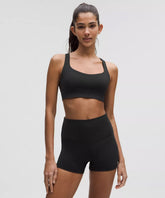 lululemon FlexyFlex Strappy Yoga Bra *Light Support - A/C Cups - BLACK