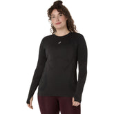 ASICS Road Seamless Long Sleeve - PERFORMANCE BLACK / GRAPHITE GREY