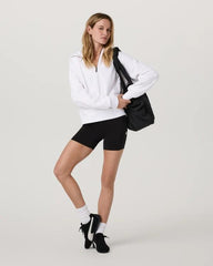 Vuori Restore Relaxed Half Zip Hoodie - WHITE