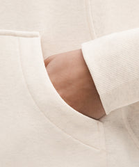 lululemon Scuba Oversized Funnel-Neck Half-Zip *Long - HEATHERED LIGHT IVORY / GOLD