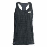 adidas Adizero Singlet - CARBON / BLACK