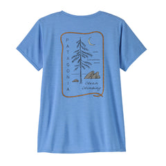 Patagonia Capilene® Cool Daily Graphic Shirt - CLEAN CLIMB ROOTS: ABUNDANT BLUE X-DYE