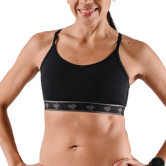 rabbit Strappy Pocket Bra - BLACK
