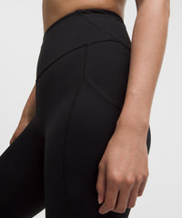 lululemon Fast and Free High-Rise Tight 25" *5 Pocket - BLACK