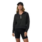 Vuori Restore Half Zip Hoodie - WASHED BLACK