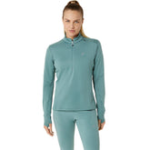ASICS Road Winter 1/2 Zip - CELADON