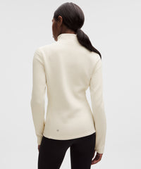 lululemon Waffle-Knit Half-Zip Long Sleeve - LIGHT IVORY