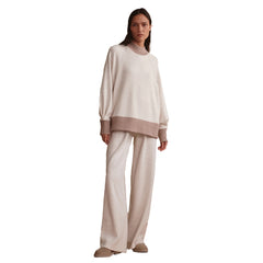 Varley The Extra Wide Leg Pant - 29.5" - IVORY MARL