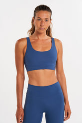 ALWRLD ALTRN Rib Sports Bra - BLUE STORM