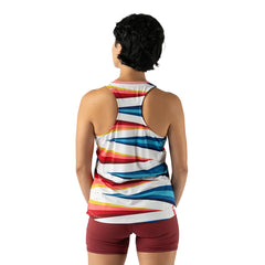rabbit Race Pace Tank - VAPOROUS GRAY STRIPE