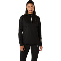 ASICS Icon 1/2 Zip Long Sleeve - PERFORMANCE BLACK