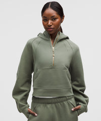 lululemon Scuba Oversized Half-Zip Hoodie - WILLIOW LEAF / GOLD