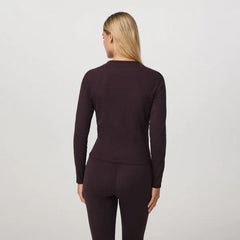Vuori Long Sleeve Pose Crew - RAISIN