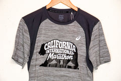 ASICS CIM 2025 Road Short Sleeve Top - PIEDMONT GREY / DARK GREY
