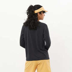 Salomon Shakeout Core Long Sleeve Tee - DEEP BLACK