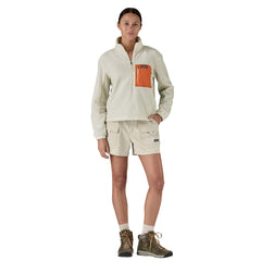Patagonia Microdini 1/2 Zip - BIRCH WHITE / ROCKMELON
